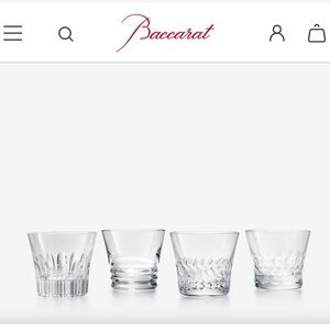 Baccarat crystal Dallas Tumbler goblets
